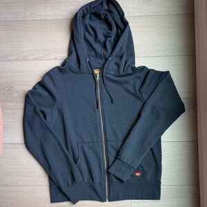Aviator Nation navy blue w/ heart zip-up hoodie, size s